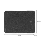 MOUSE PAD COM CARREGADOR POR INDUÇÃO TECH PLUS - CINZA/PRETO - Foto 10