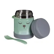 POTE TÉRMICO COM COLHER GUMY - CINZA/VERDE - Foto 2