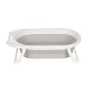 BANHEIRA RETRÁTIL SPLASH - CINZA/BRANCO - Foto 1