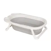 BANHEIRA RETRÁTIL SPLASH - CINZA/BRANCO - Foto 2