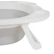 BANHEIRA RETRÁTIL SPLASH - CINZA/BRANCO - Foto 5