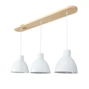 LUMINÁRIA DE TETO C/3 ALENTO - BRANCO/AMÊNDOA - Foto 3
