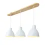 LUMINÁRIA DE TETO C/3 ALENTO - BRANCO/AMÊNDOA - Foto 4