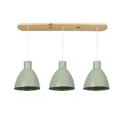 LUMINÁRIA DE TETO C/3 ALENTO - SÁLVIA/AMÊNDOA - Foto 1