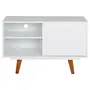 BRANCO/NOZES - RACK 1 PORTA DE CORRER 90 CM X 39 CM MARTIN
