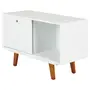 RACK 1 PORTA DE CORRER 90 CM X 39 CM MARTIN - BRANCO/NOZES - Foto 4
