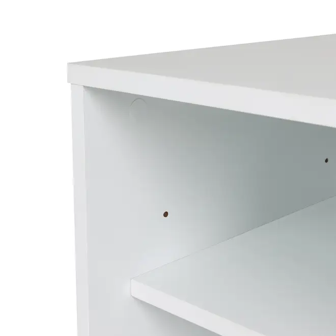 RACK 1 PORTA DE CORRER 90 CM X 39 CM MARTIN - BRANCO/NOZES - Foto 7