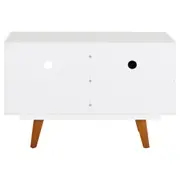 RACK 1 PORTA DE CORRER 90 CM X 39 CM MARTIN - BRANCO/NOZES - Foto 9
