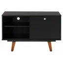 PRETO/NOZES - RACK 1 PORTA DE CORRER 90 CM X 39 CM MARTIN