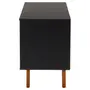RACK 1 PORTA DE CORRER 90 CM X 39 CM MARTIN - PRETO/NOZES - Foto 5