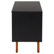 RACK 1 PORTA DE CORRER 90 CM X 39 CM MARTIN - PRETO/NOZES - Foto 5