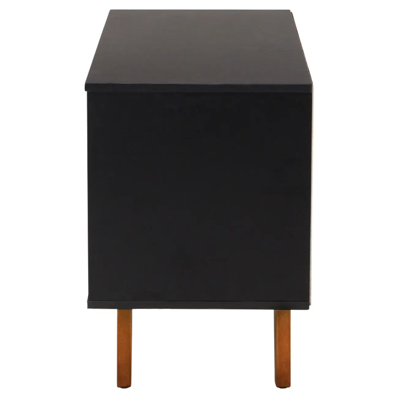 RACK 1 PORTA DE CORRER 90 CM X 39 CM MARTIN - PRETO/NOZES - Foto 5