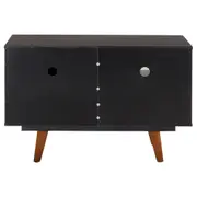 RACK 1 PORTA DE CORRER 90 CM X 39 CM MARTIN - PRETO/NOZES - Foto 6
