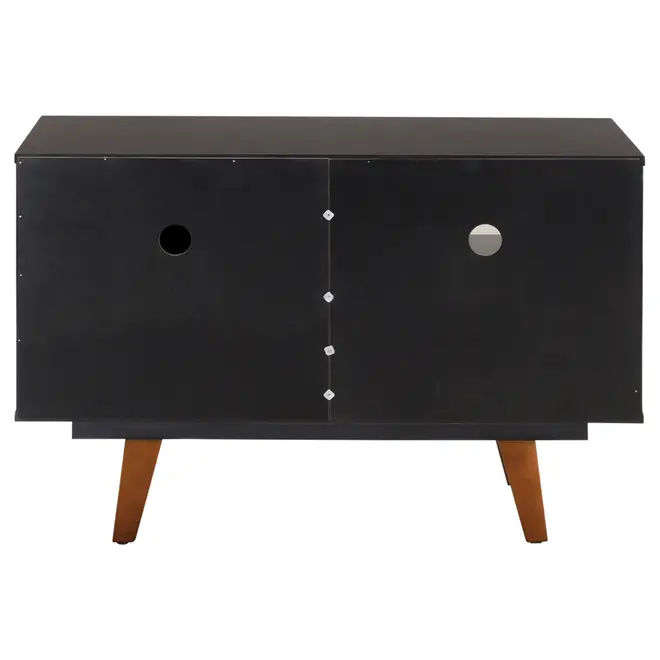 RACK 1 PORTA DE CORRER 90 CM X 39 CM MARTIN - PRETO/NOZES - Foto 6
