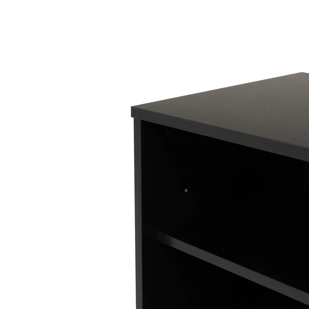 RACK 1 PORTA DE CORRER 90 CM X 39 CM MARTIN - PRETO/NOZES - Foto 7