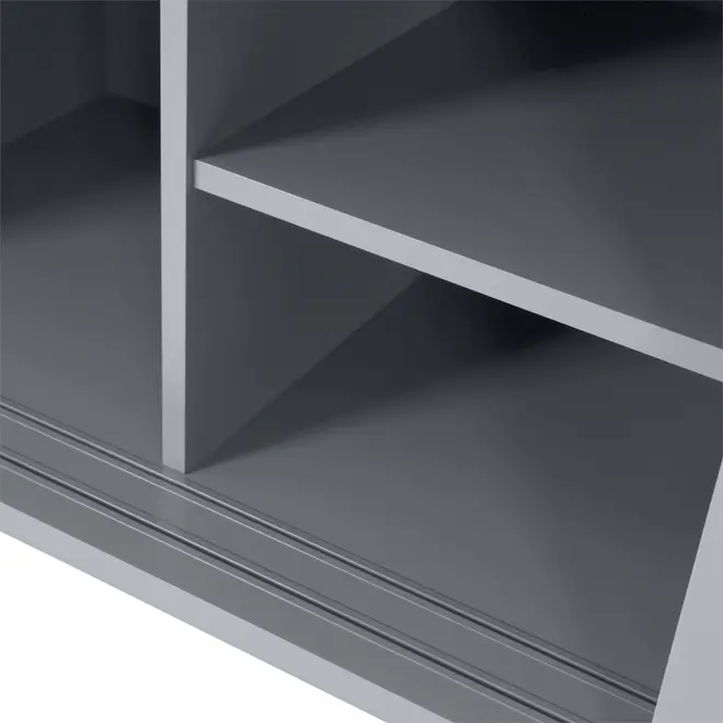 RACK 2 PORTAS DE CORRER 1,40 M X 45 CM ALINA LEVEL - KONKRET - Foto 11