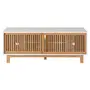 RACK 2 PORTAS DE CORRER 1,40 M X 45 CM ALINA LEVEL - BRANCO/TAUARI - Foto 1