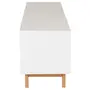 RACK 2 PORTAS DE CORRER 1,80 M X 45 CM ALINA LEVEL - BRANCO/TAUARI - Foto 5