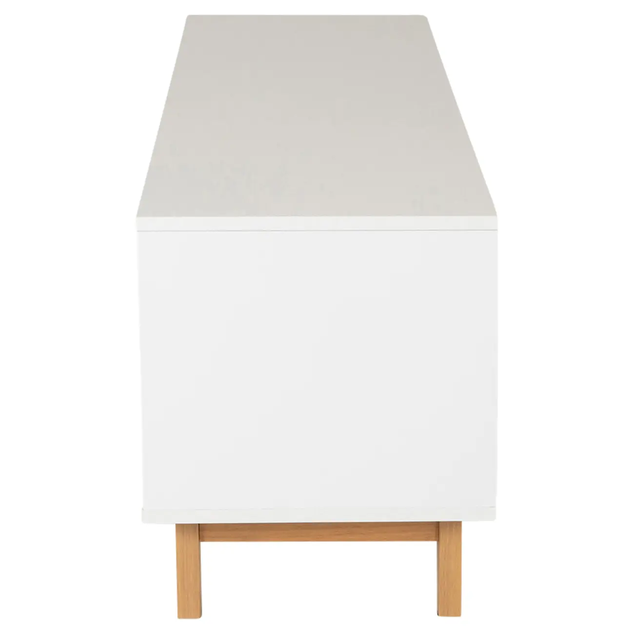 RACK 2 PORTAS DE CORRER 1,80 M X 45 CM ALINA LEVEL - BRANCO/TAUARI - Foto 5