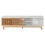 RACK 2 PORTAS DE CORRER 1,80 M X 45 CM ALINA LEVEL - BRANCO/TAUARI - Foto 6
