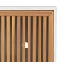 RACK 2 PORTAS DE CORRER 1,80 M X 45 CM ALINA LEVEL - BRANCO/TAUARI - Foto 8