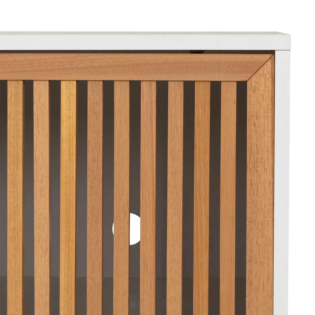 RACK 2 PORTAS DE CORRER 1,80 M X 45 CM ALINA LEVEL - BRANCO/TAUARI - Foto 8