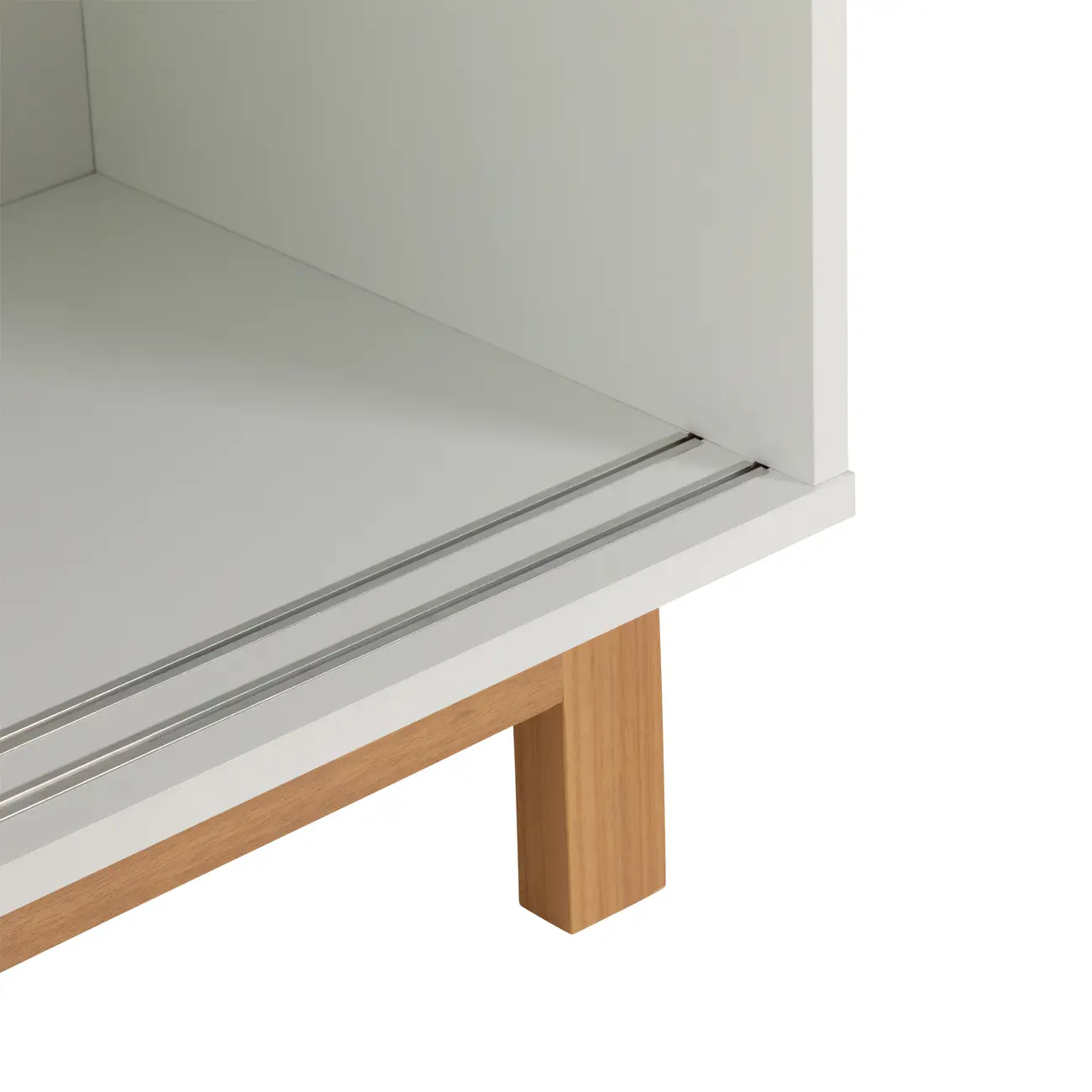 RACK 2 PORTAS DE CORRER 1,80 M X 45 CM ALINA LEVEL - BRANCO/TAUARI - Foto 10