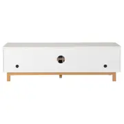 RACK 2 PORTAS DE CORRER 1,80 M X 45 CM ALINA LEVEL - BRANCO/TAUARI - Foto 12