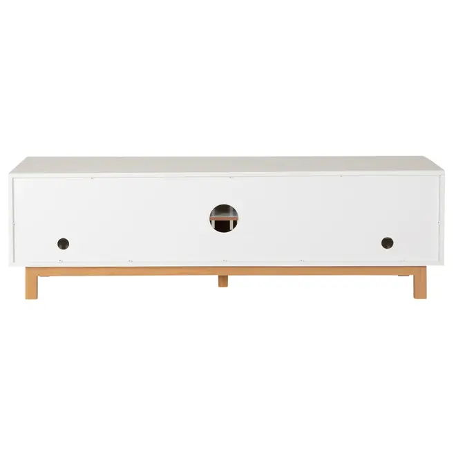 RACK 2 PORTAS DE CORRER 1,80 M X 45 CM ALINA LEVEL - BRANCO/TAUARI - Foto 12