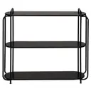 PRETO/PRETO - ESTANTE 1 M X 89 CM AROS