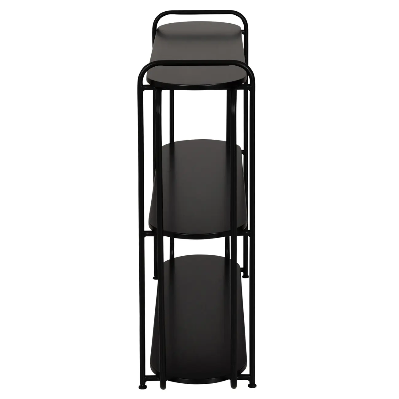 ESTANTE 1 M X 89 CM AROS - PRETO/PRETO - Foto 3