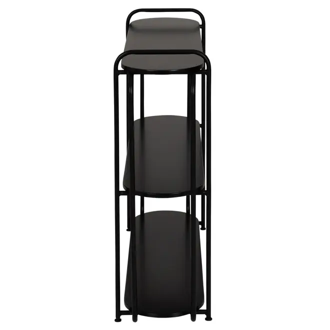 ESTANTE 1 M X 89 CM AROS - PRETO/PRETO - Foto 3