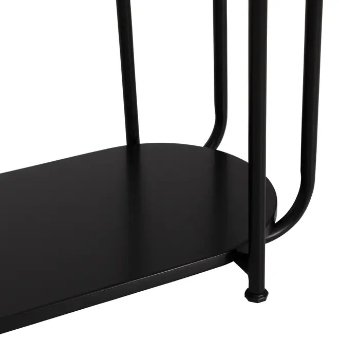 ESTANTE 1 M X 89 CM AROS - PRETO/PRETO - Foto 5