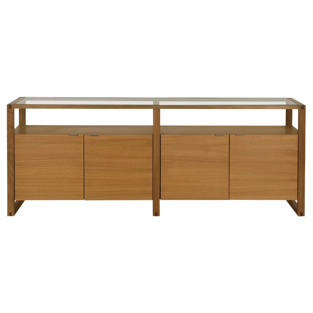 BUFFET COM 4 PORTAS 2 M X 42 CM TOARI - MACCHIATO/INCOLOR - Foto 1