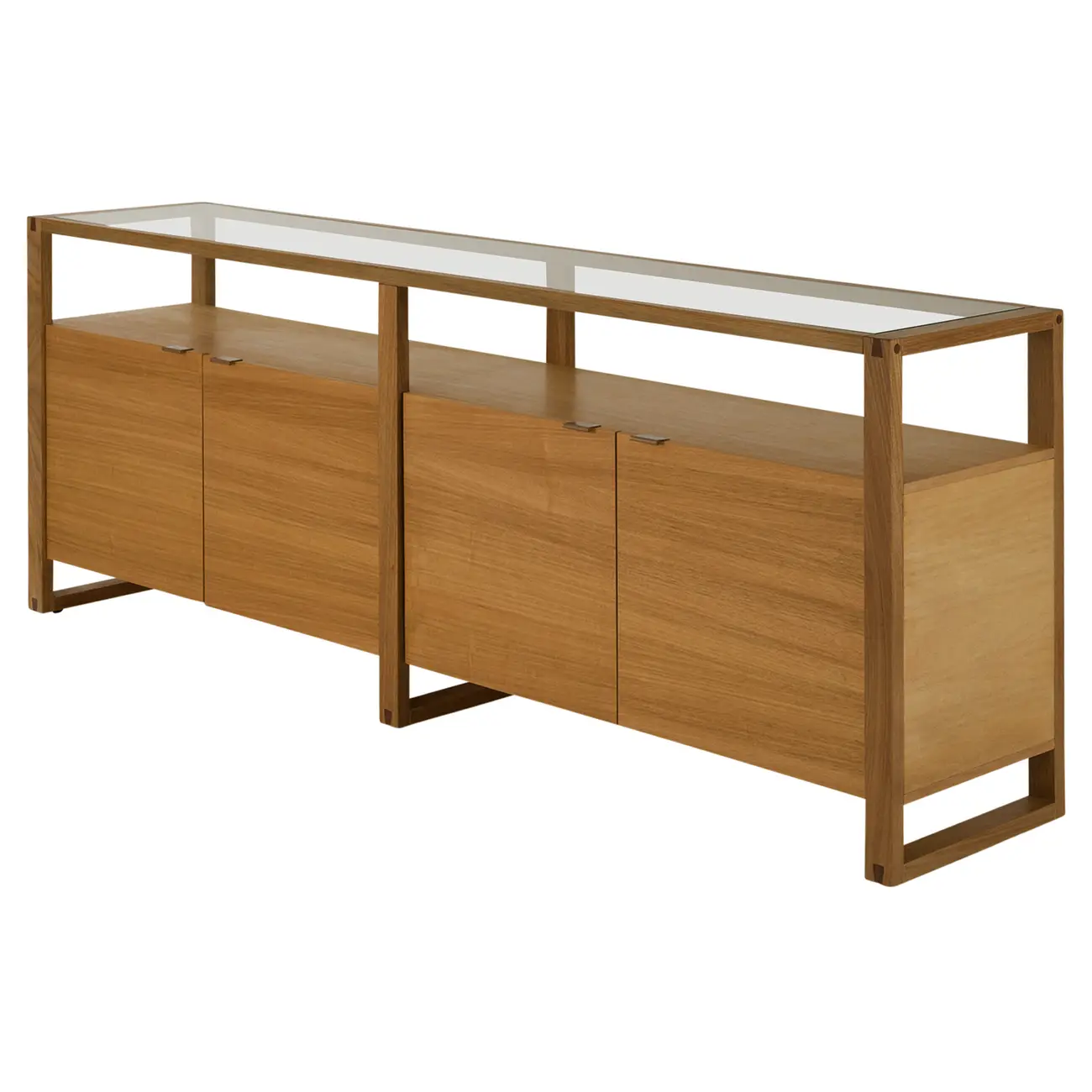 BUFFET COM 4 PORTAS 2 M X 42 CM TOARI - MACCHIATO/INCOLOR - Foto 2