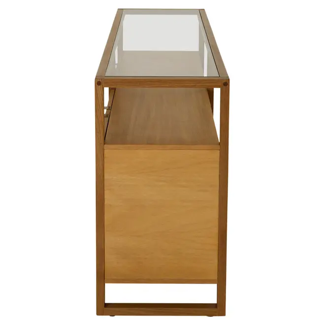 BUFFET COM 4 PORTAS 2 M X 42 CM TOARI - MACCHIATO/INCOLOR - Foto 4