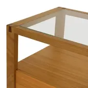BUFFET COM 4 PORTAS 2 M X 42 CM TOARI - MACCHIATO/INCOLOR - Foto 6