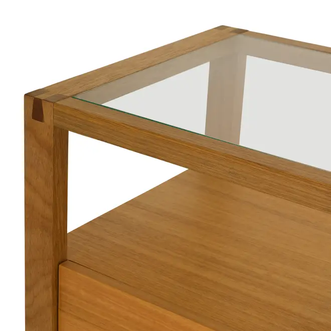 BUFFET COM 4 PORTAS 2 M X 42 CM TOARI - MACCHIATO/INCOLOR - Foto 6