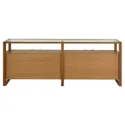 BUFFET COM 4 PORTAS 2 M X 42 CM TOARI - MACCHIATO/INCOLOR - Foto 9