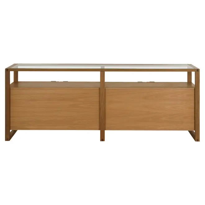 BUFFET COM 4 PORTAS 2 M X 42 CM TOARI - MACCHIATO/INCOLOR - Foto 9