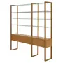 ESTANTE COM 2 PORTAS BASCULANTES 2 M X 2,11 M TOARI - MACCHIATO/INCOLOR - Foto 2