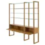 ESTANTE COM 2 PORTAS BASCULANTES 2 M X 2,11 M TOARI - MACCHIATO/INCOLOR - Foto 3