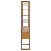 ESTANTE COM 2 PORTAS BASCULANTES 2 M X 2,11 M TOARI - MACCHIATO/INCOLOR - Foto 4
