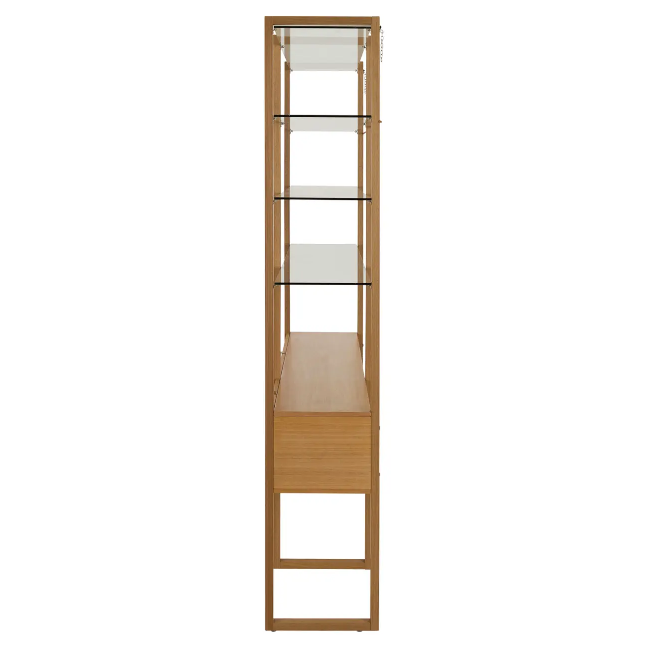 ESTANTE COM 2 PORTAS BASCULANTES 2 M X 2,11 M TOARI - MACCHIATO/INCOLOR - Foto 4
