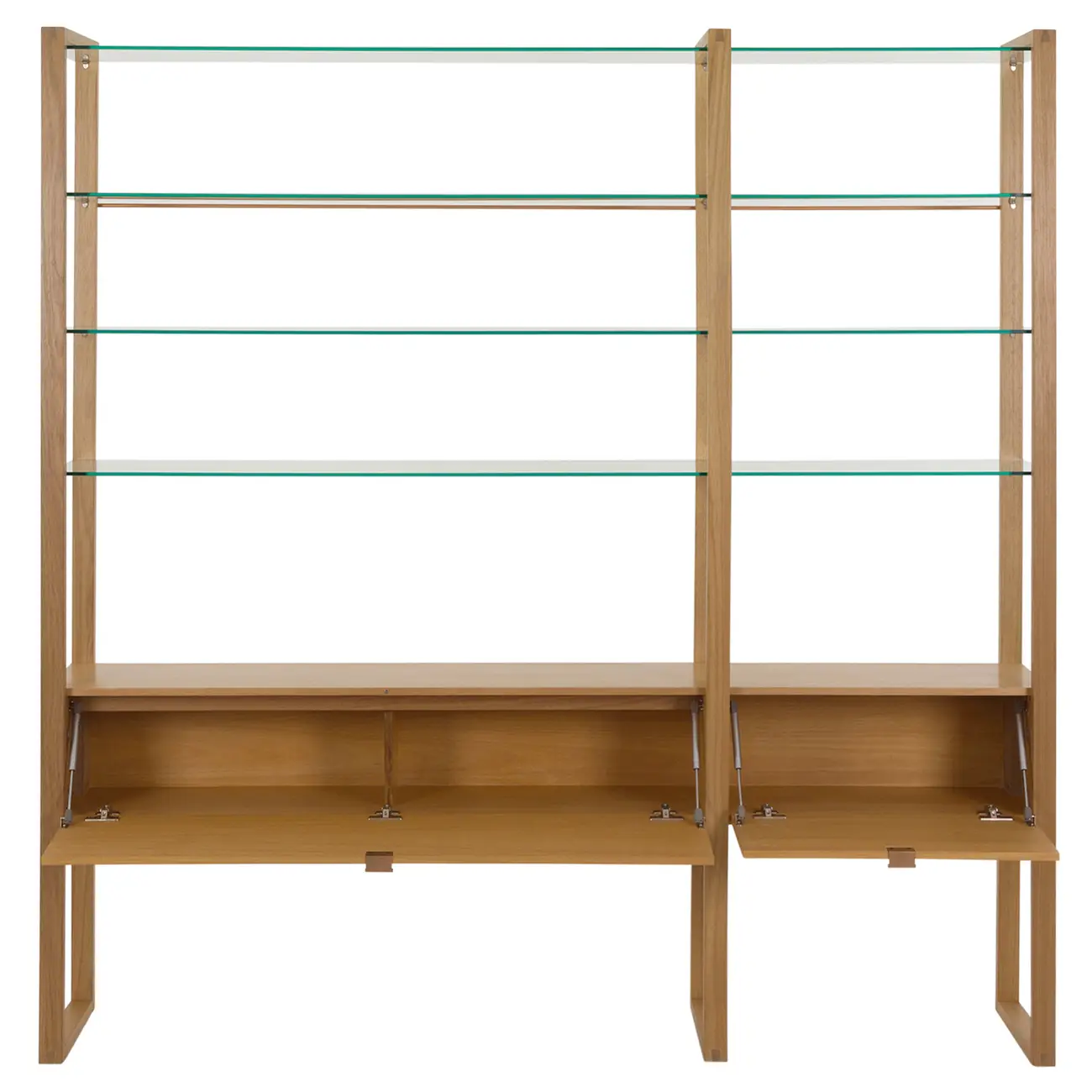 ESTANTE COM 2 PORTAS BASCULANTES 2 M X 2,11 M TOARI - MACCHIATO/INCOLOR - Foto 5