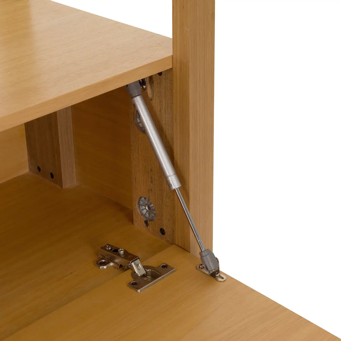 ESTANTE COM 2 PORTAS BASCULANTES 2 M X 2,11 M TOARI - MACCHIATO/INCOLOR - Foto 8