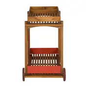 CARRINHO 84 CM X 48 CM BROMÉLIA - BARU/FERRUGEM - Foto 3