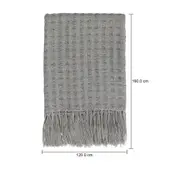 MANTA PARA SOFÁ 1,20 M X 1,60 M LOIRE - CINZA PROVENCE - Foto 4