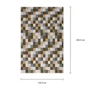 TAPETE 1,32 M X 2 M DRUH - MUSGO/BEGE - Foto 7
