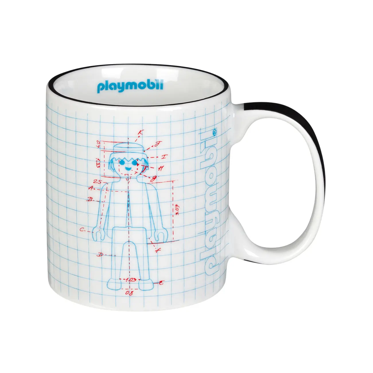 CANECA 300 ML PLAYMOBIL PROJETO-02 - BRANCO/MULTICOR - Foto 1